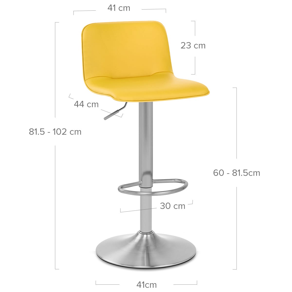 Taburete Polipiel Satinado - Cape Amarillo
