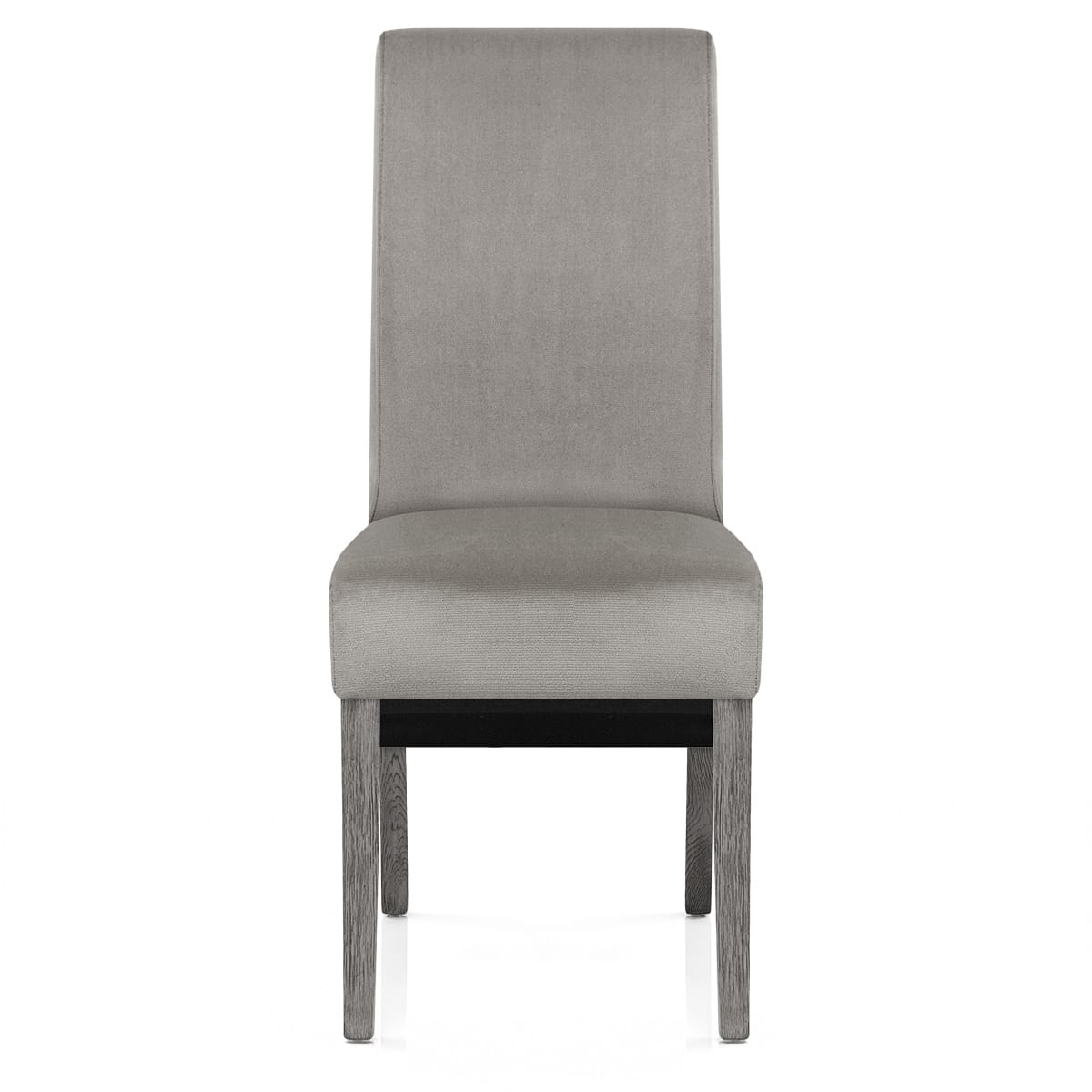Silla Terciopelo Madera - Carlo Gris