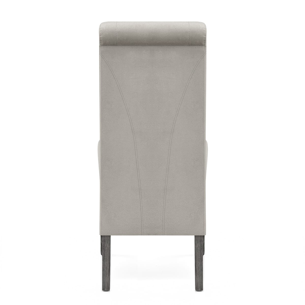 Silla Terciopelo Madera - Carlo Gris