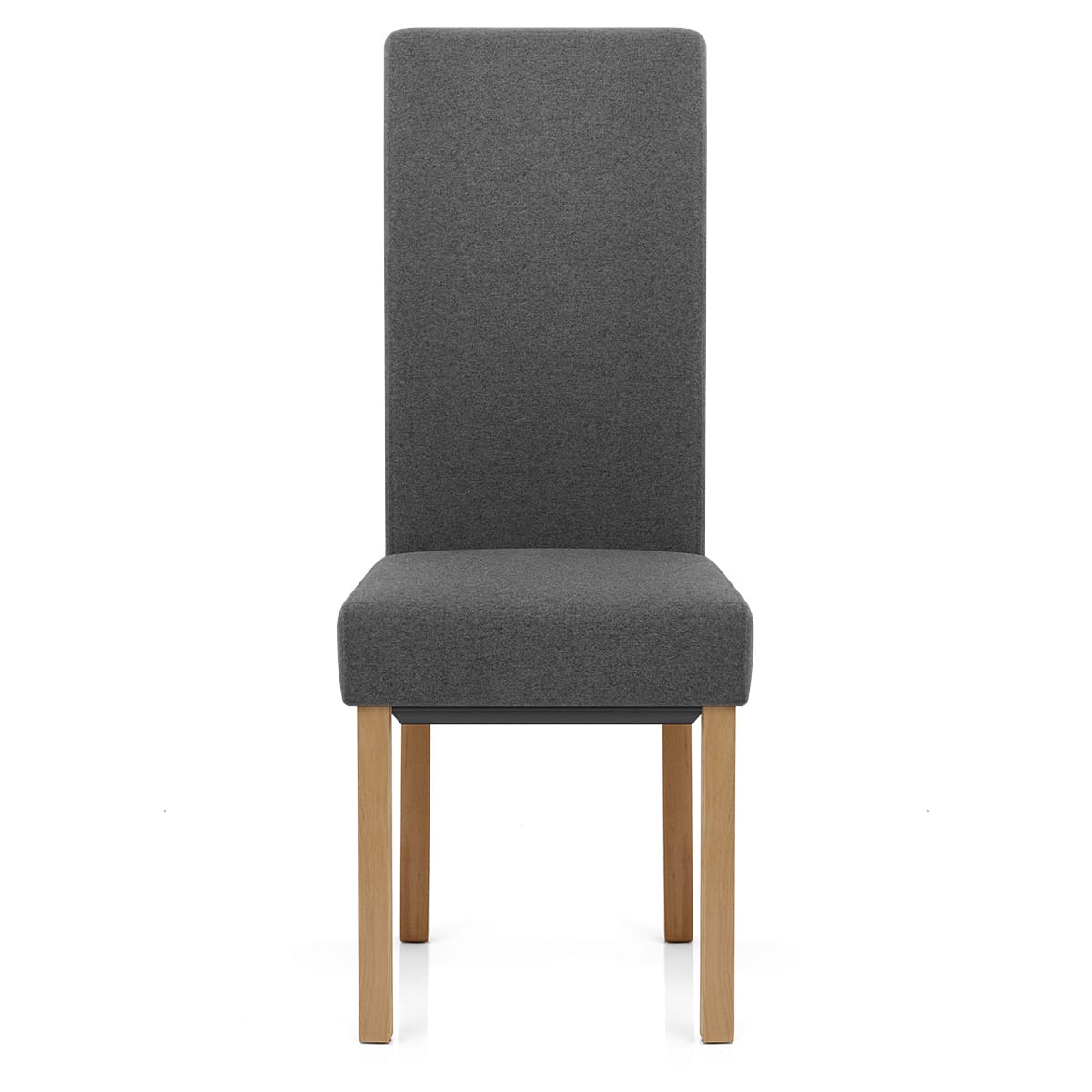 Silla Tela Madera - Carolina Gris Oscuro