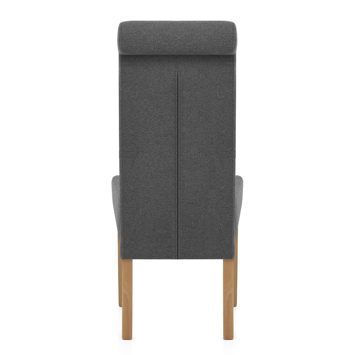 Silla Tela Madera - Carolina Gris Oscuro