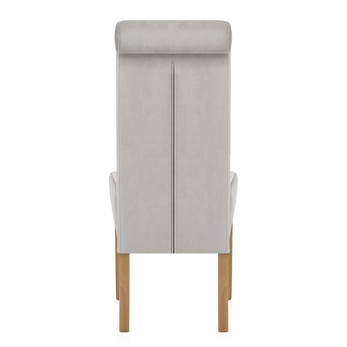 Silla Terciopelo Madera - Carolina Gris