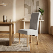 Silla Terciopelo Madera - Carolina Gris