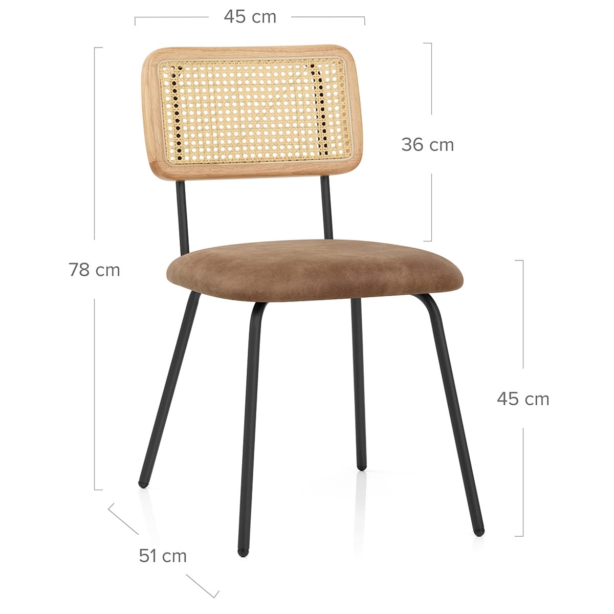 Silla Sintético - Cassis Marrón