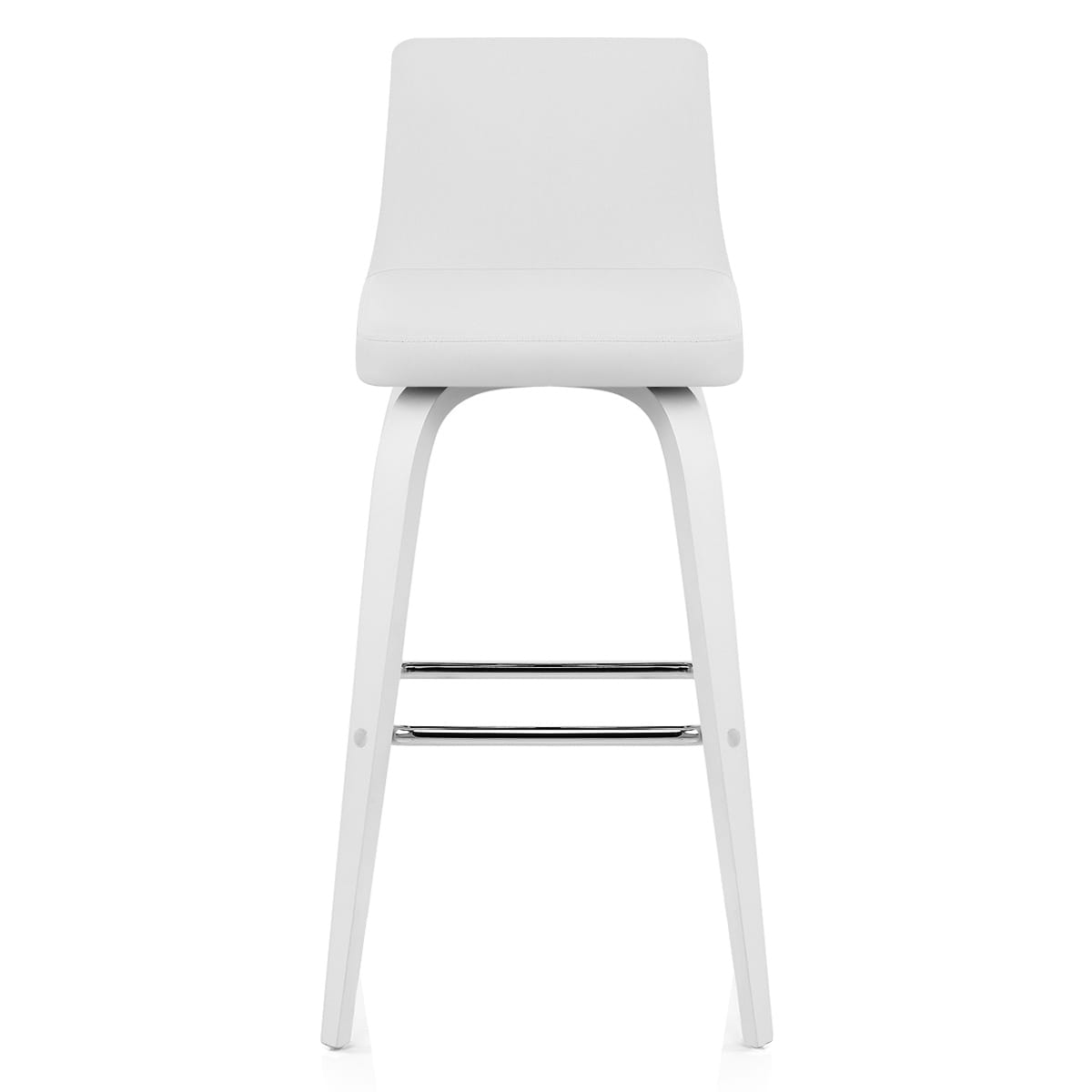 Taburete Polipiel Madera - Carlota Blanco
