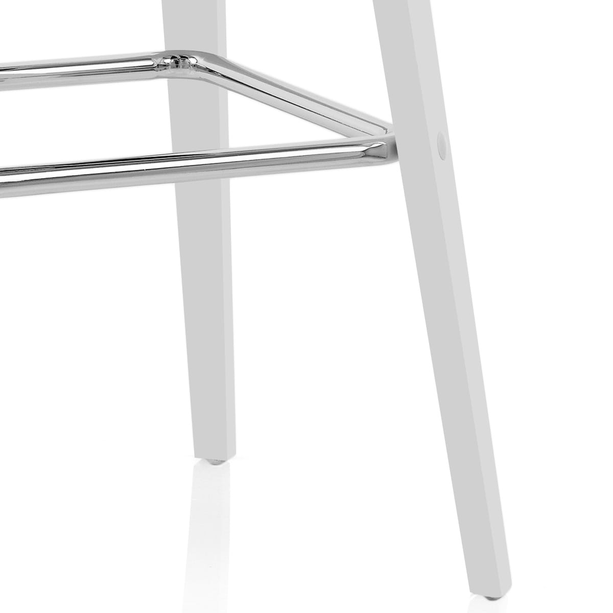 Taburete Polipiel Madera - Carlota Blanco