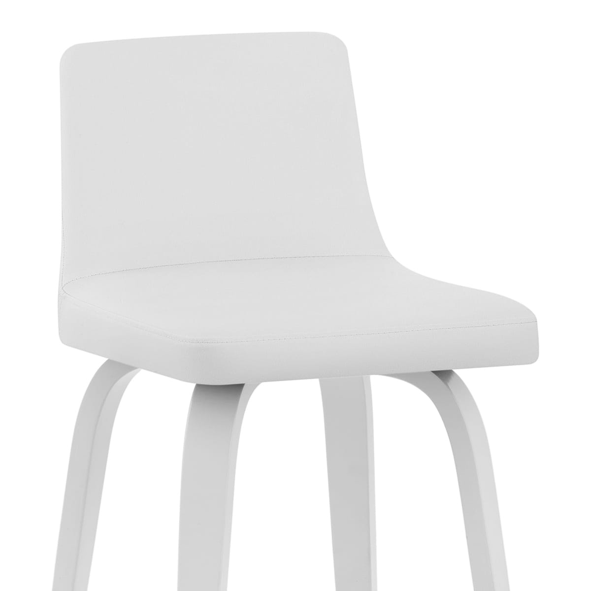 Taburete Polipiel Madera - Carlota Blanco