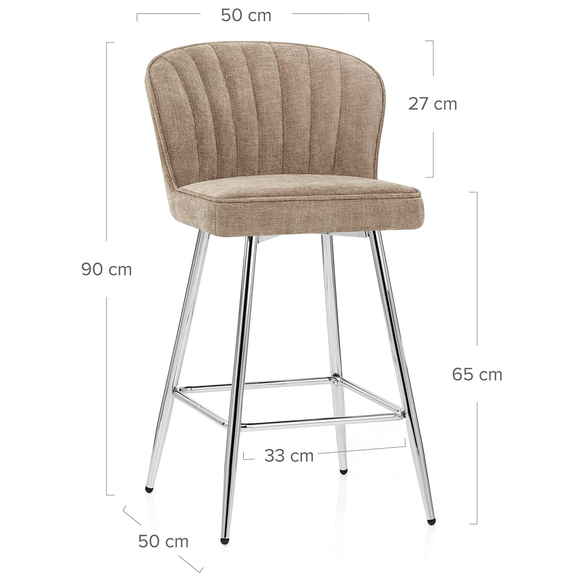 Taburete Tela - Chase Crema