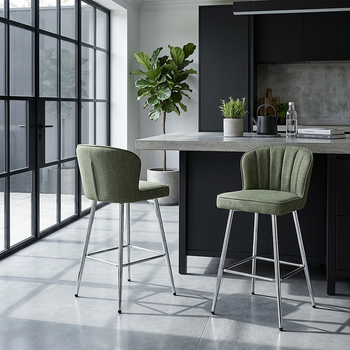 Taburete Tela - Chase Verde