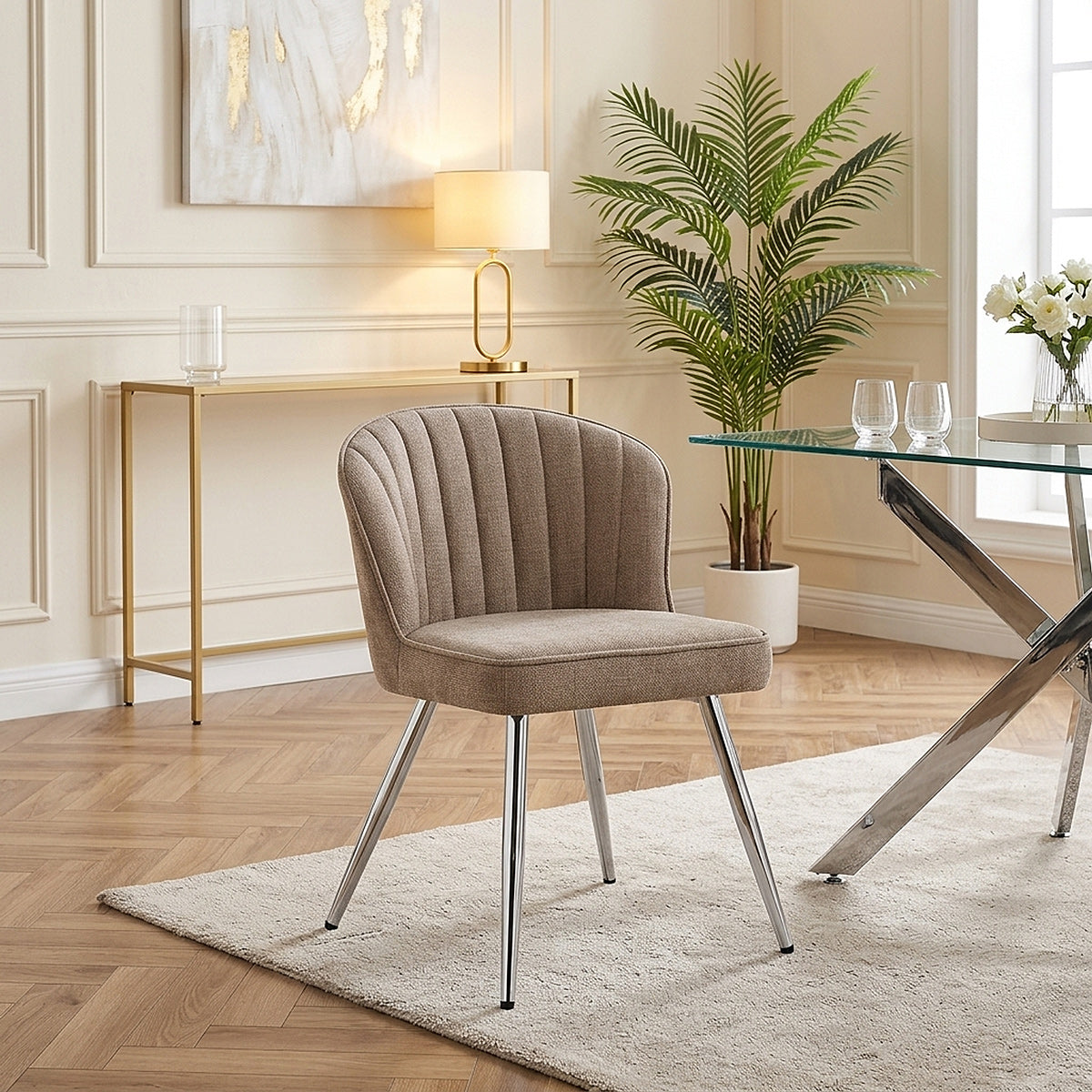 Silla Tela - Chase Crema