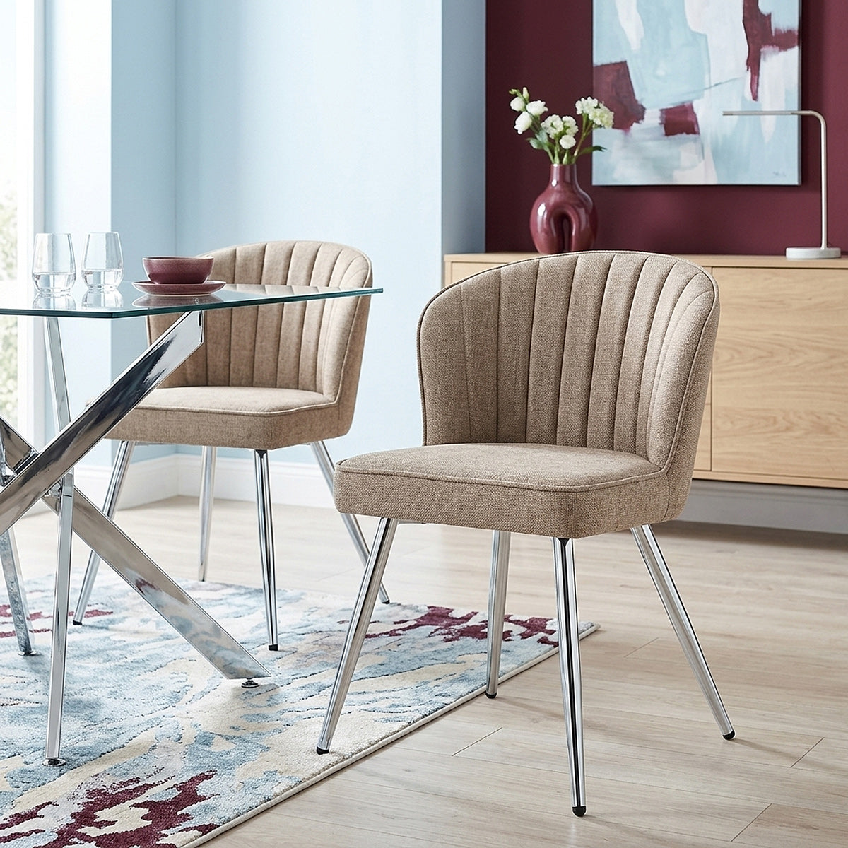 Silla Tela - Chase Crema