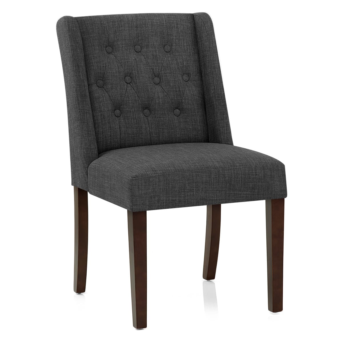 Silla Tela Nogal - Chatsworth Gris
