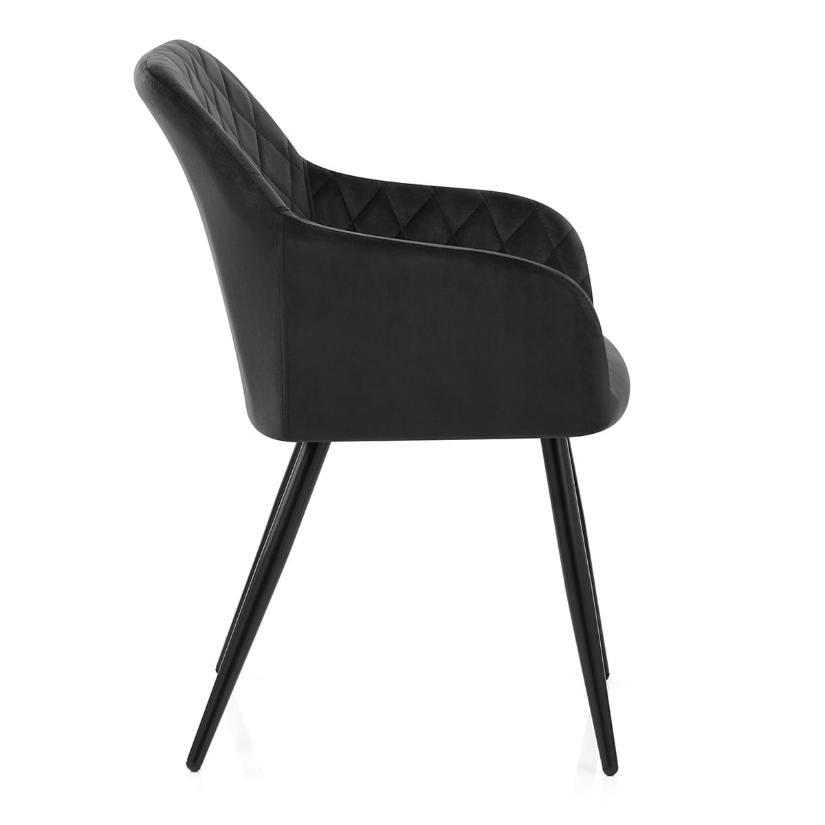 Silla Comedor Terciopelo - Chevy Negro