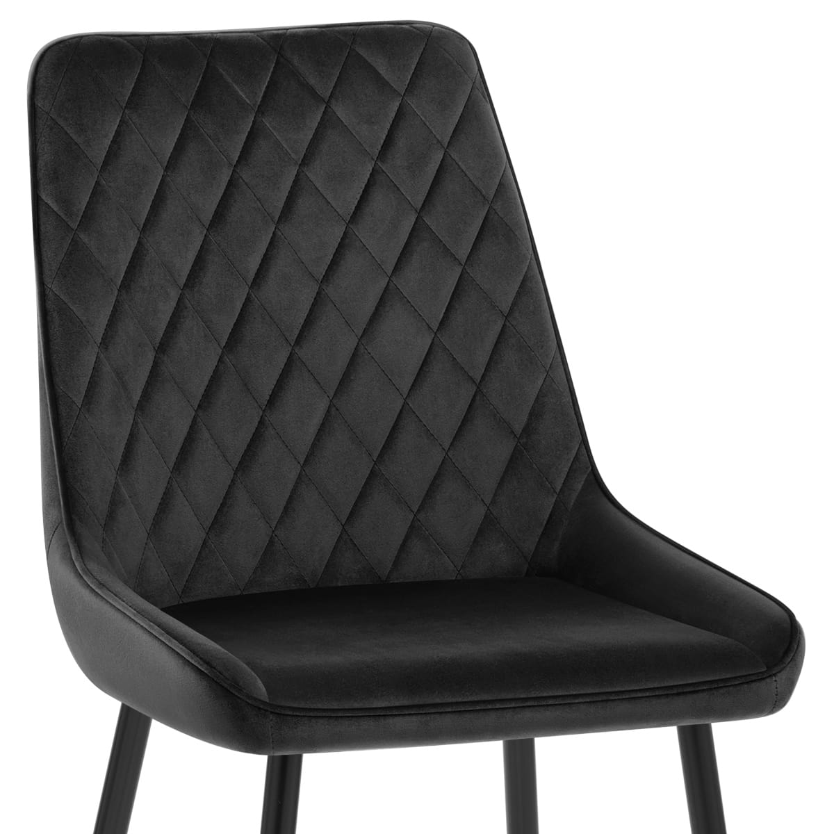 Silla Terciopelo - Chevy Negro