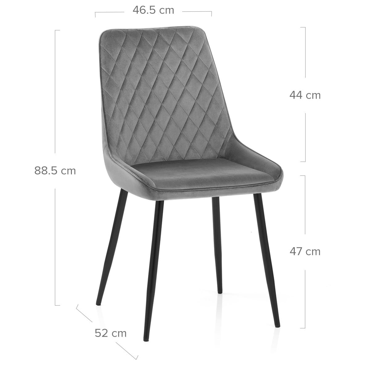 Silla Terciopelo - Chevy Gris