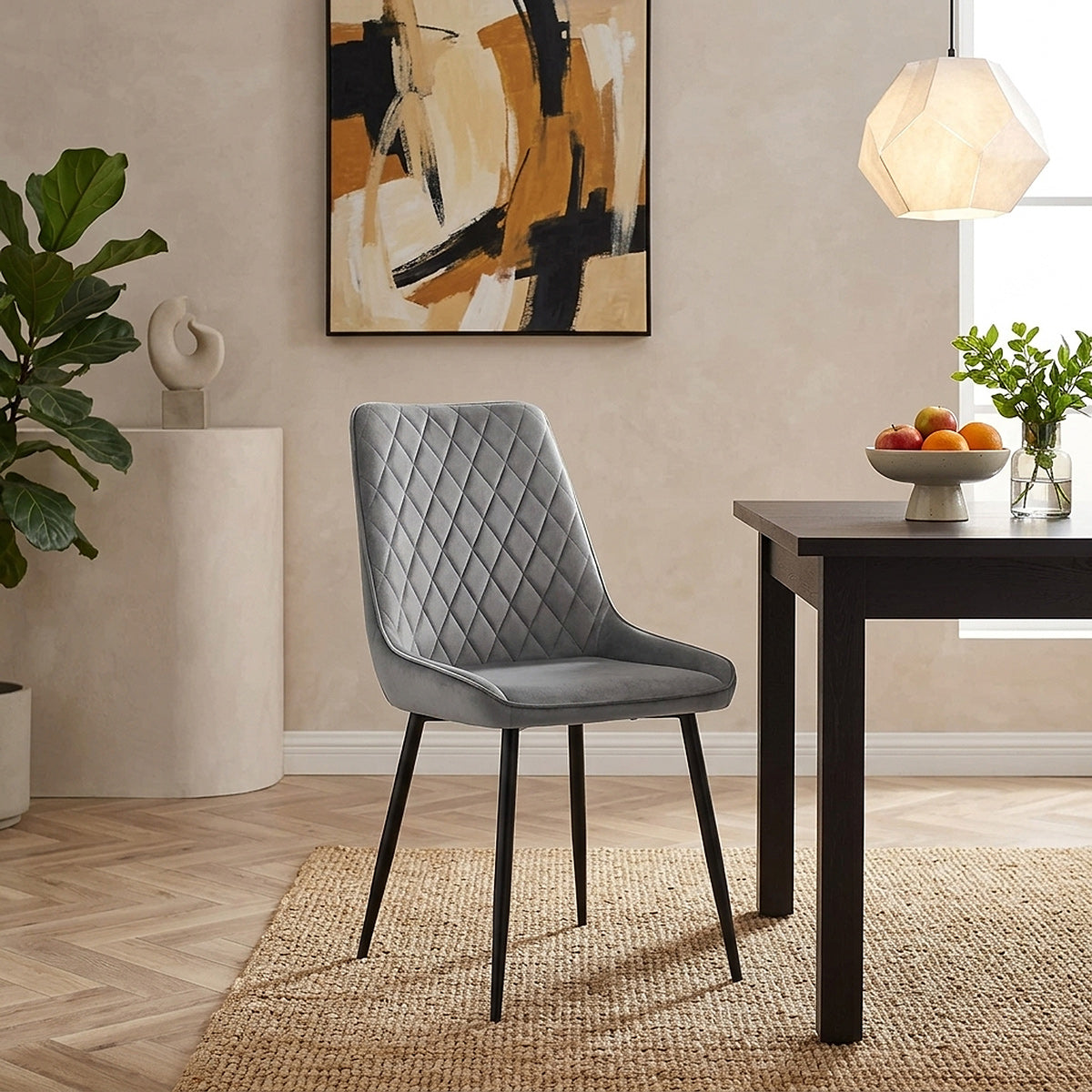 Silla Terciopelo - Chevy Gris