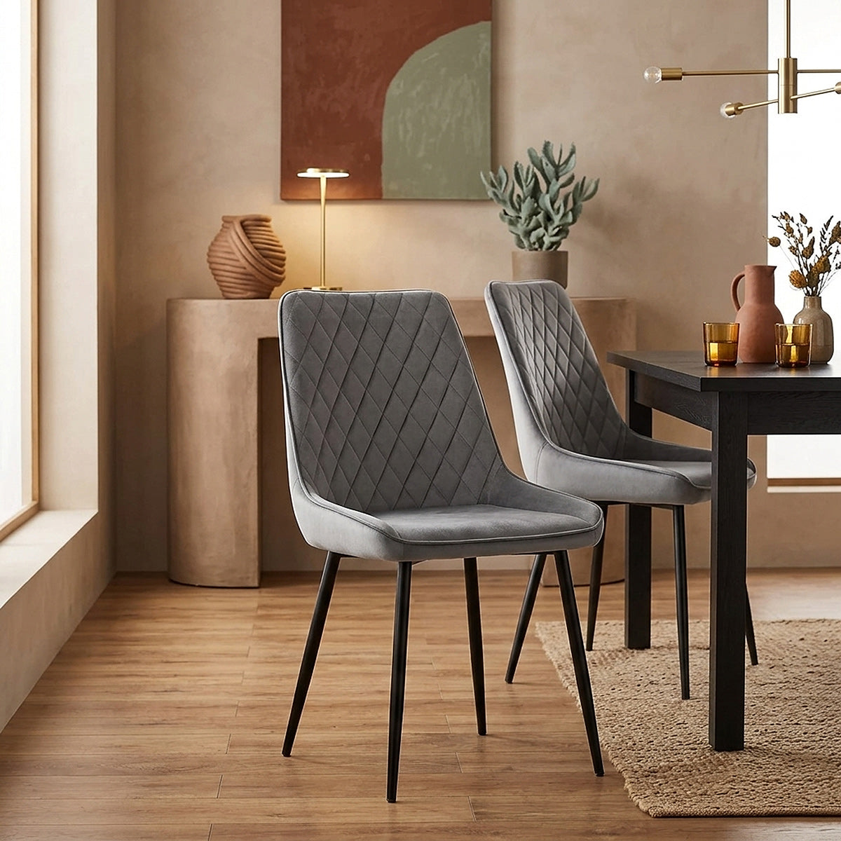 Silla Terciopelo - Chevy Gris
