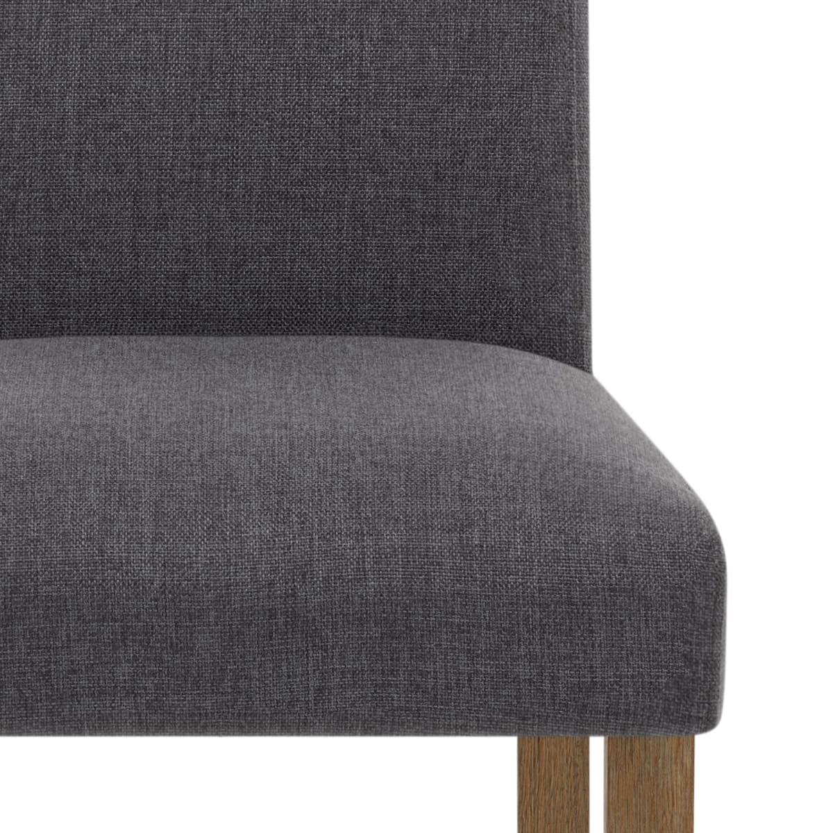 Silla Tela Madera - Chicago Gris Oscuro