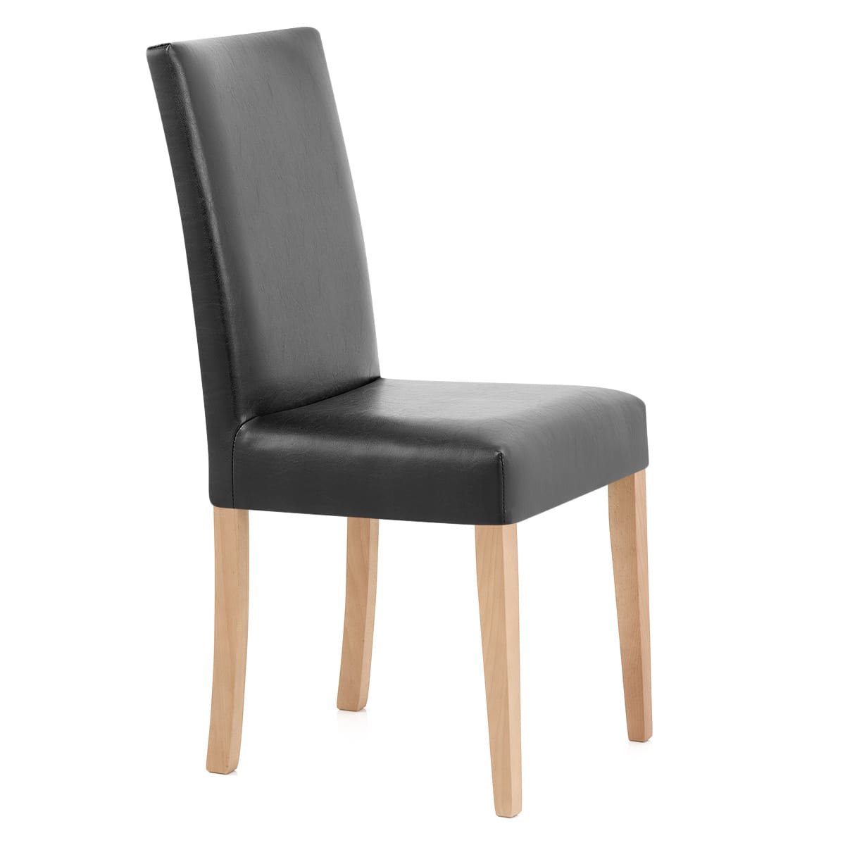 Silla Cuero Regenerado Madera - Chicago Roble Negro