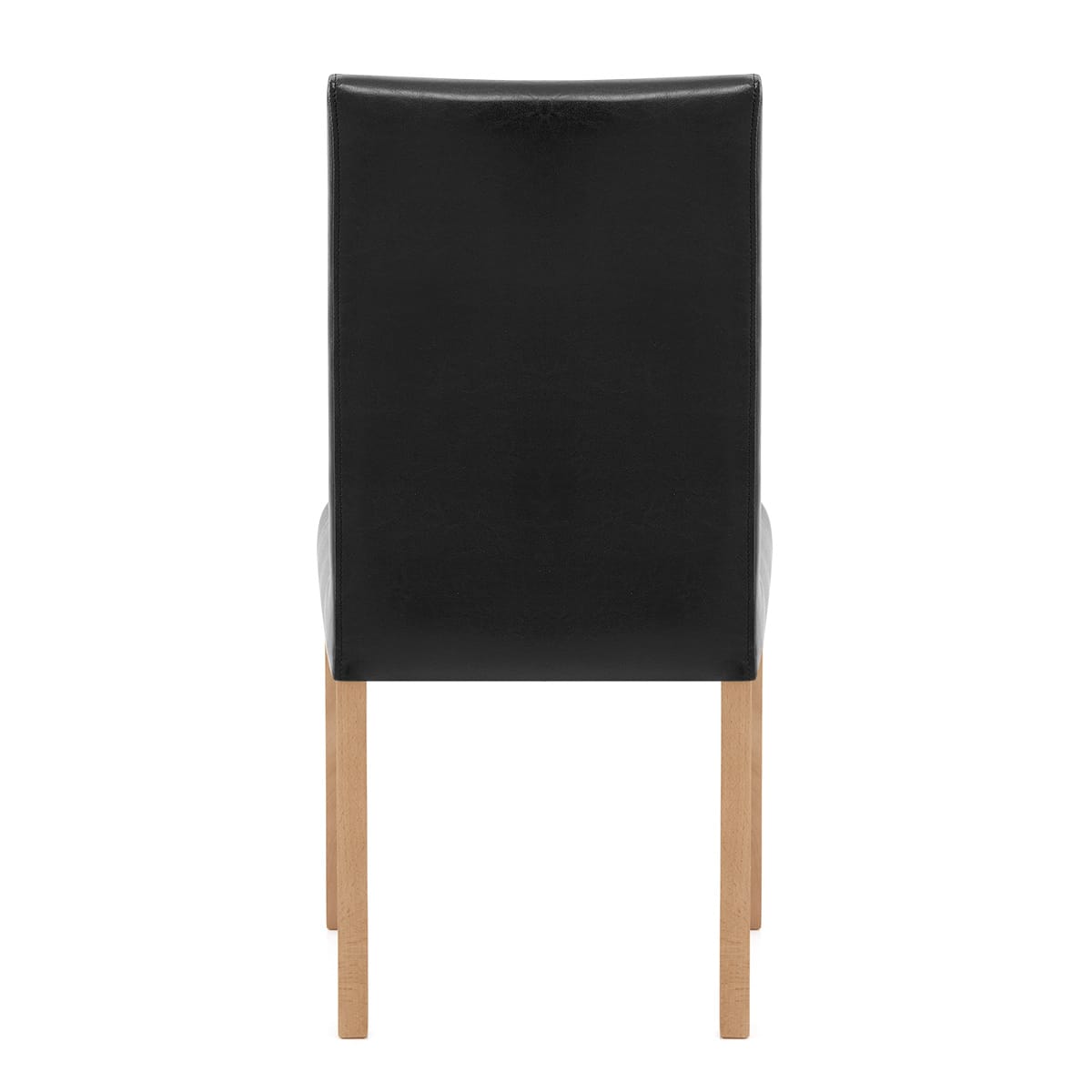 Silla Cuero Regenerado Madera - Chicago Roble Negro