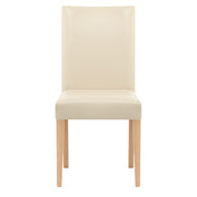 Silla Cuero Regenerado Madera - Chicago Roble Crema