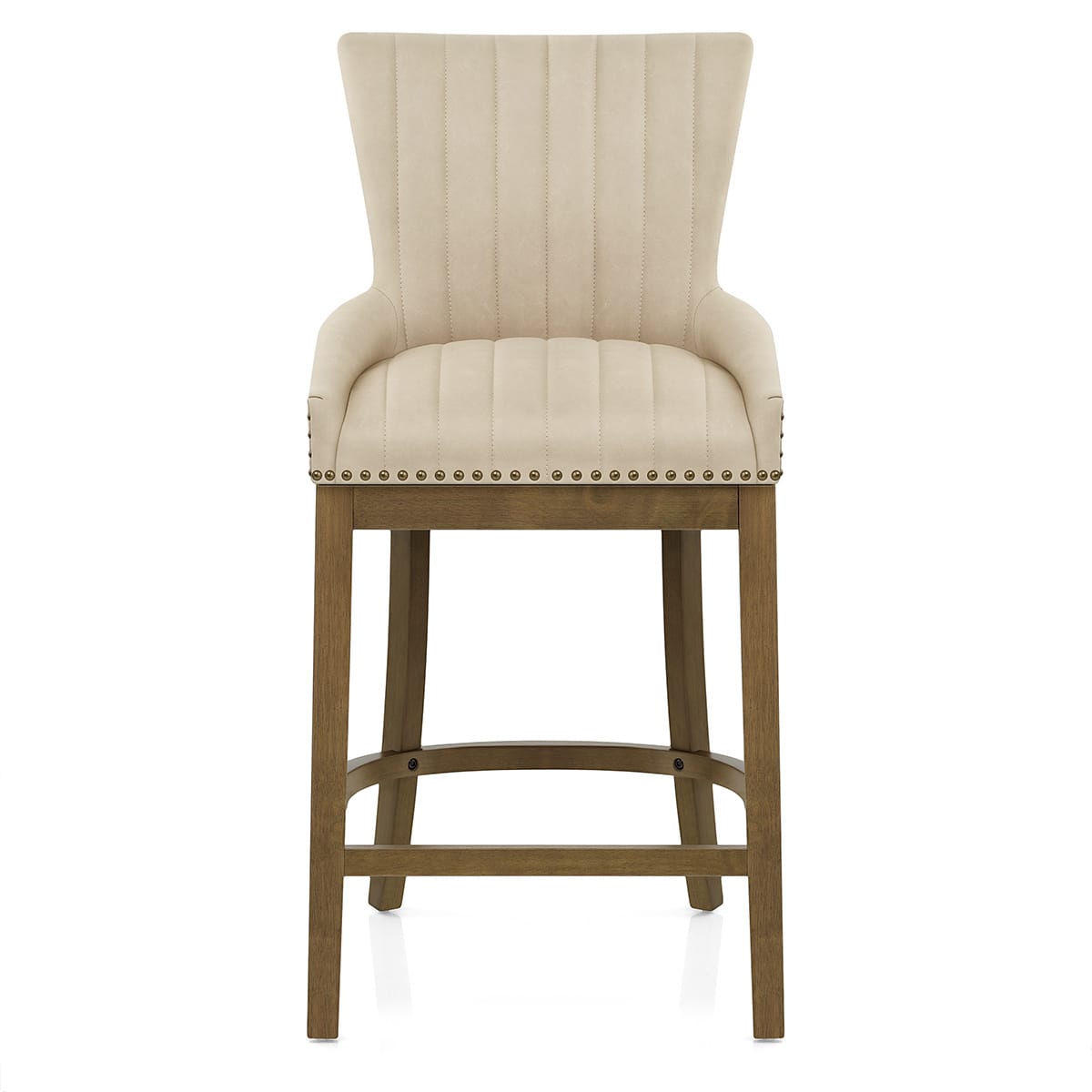 Taburete Polipiel Madera - Chiltern Crema