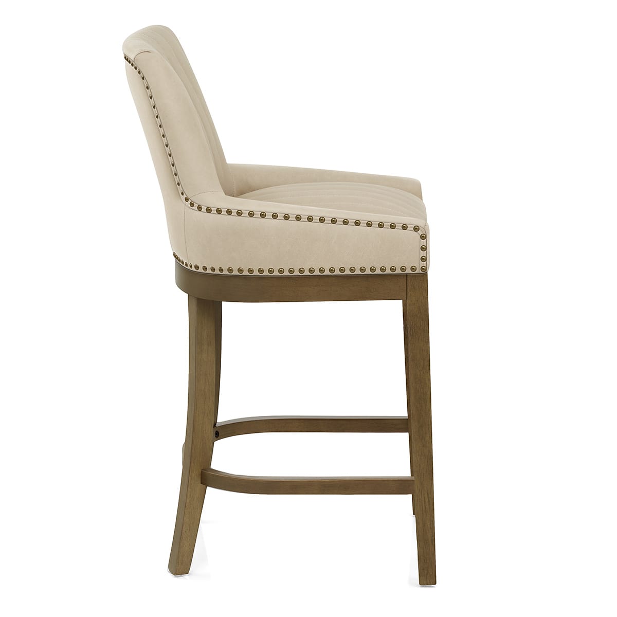 Taburete Polipiel Madera - Chiltern Crema