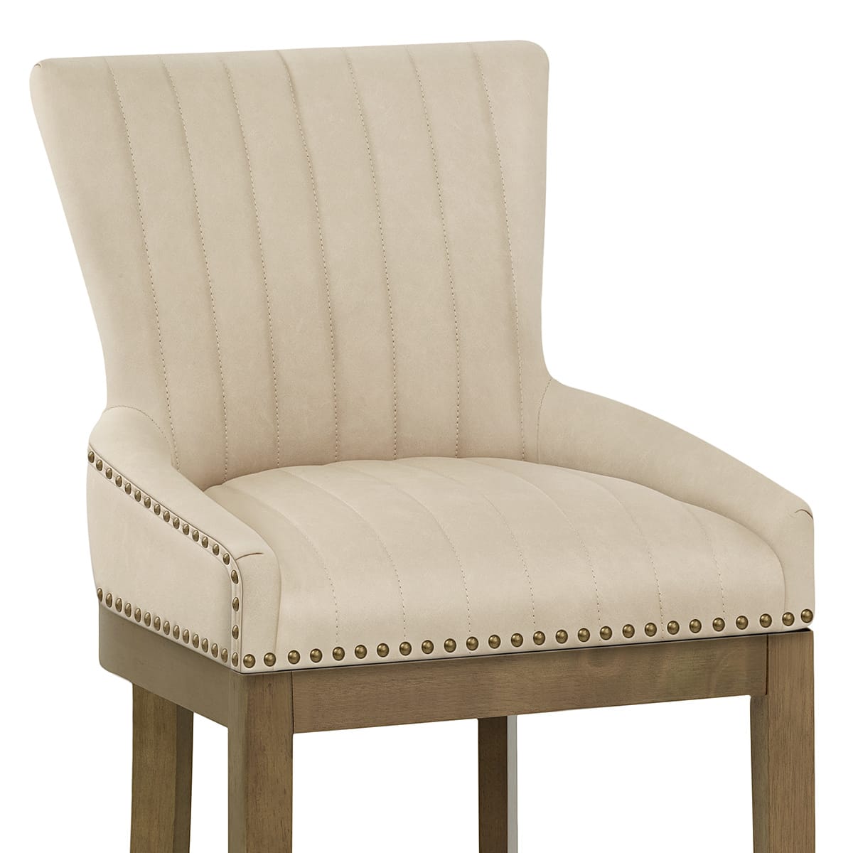 Taburete Polipiel Madera - Chiltern Crema