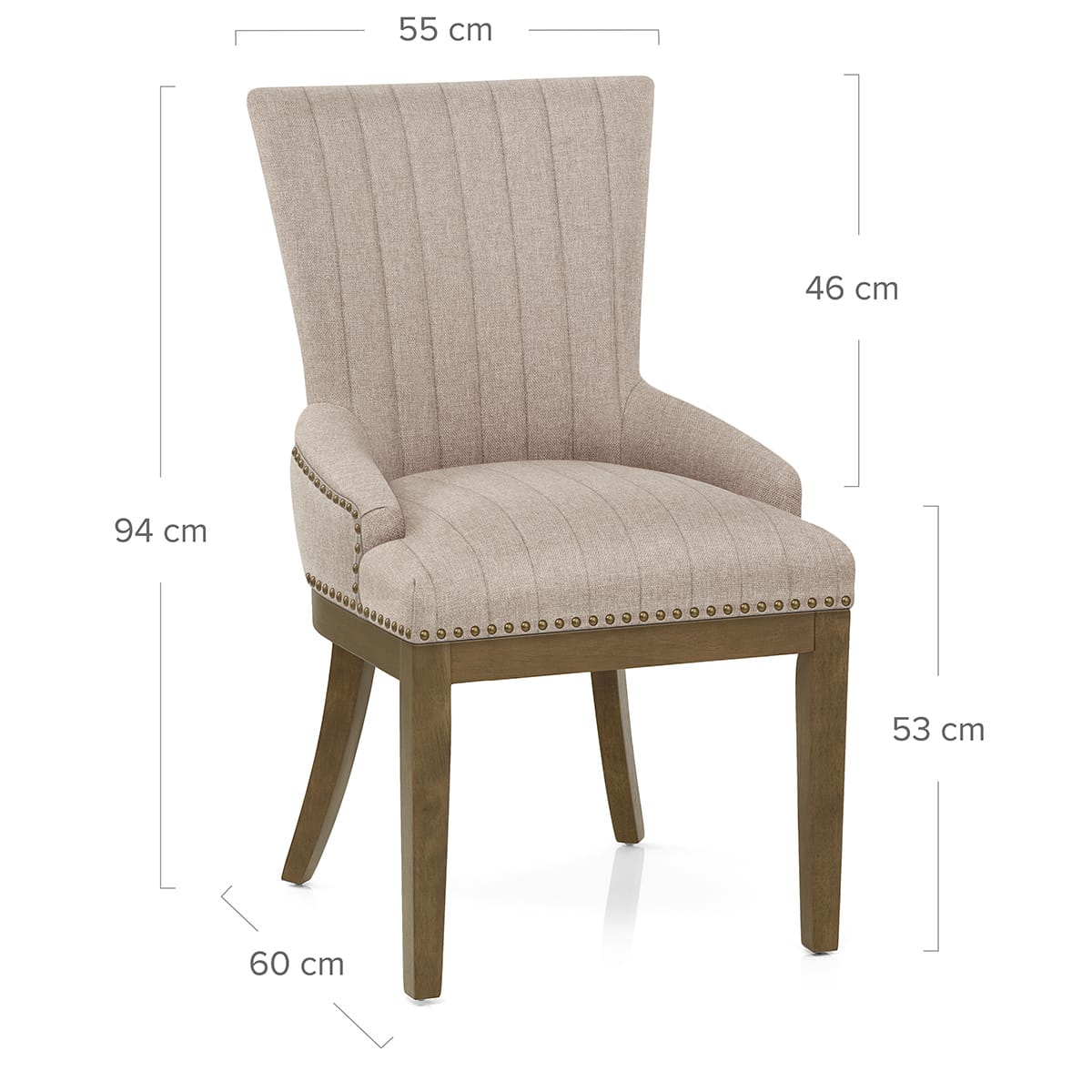 Silla Tela Roble - Chiltern Gris Pardo