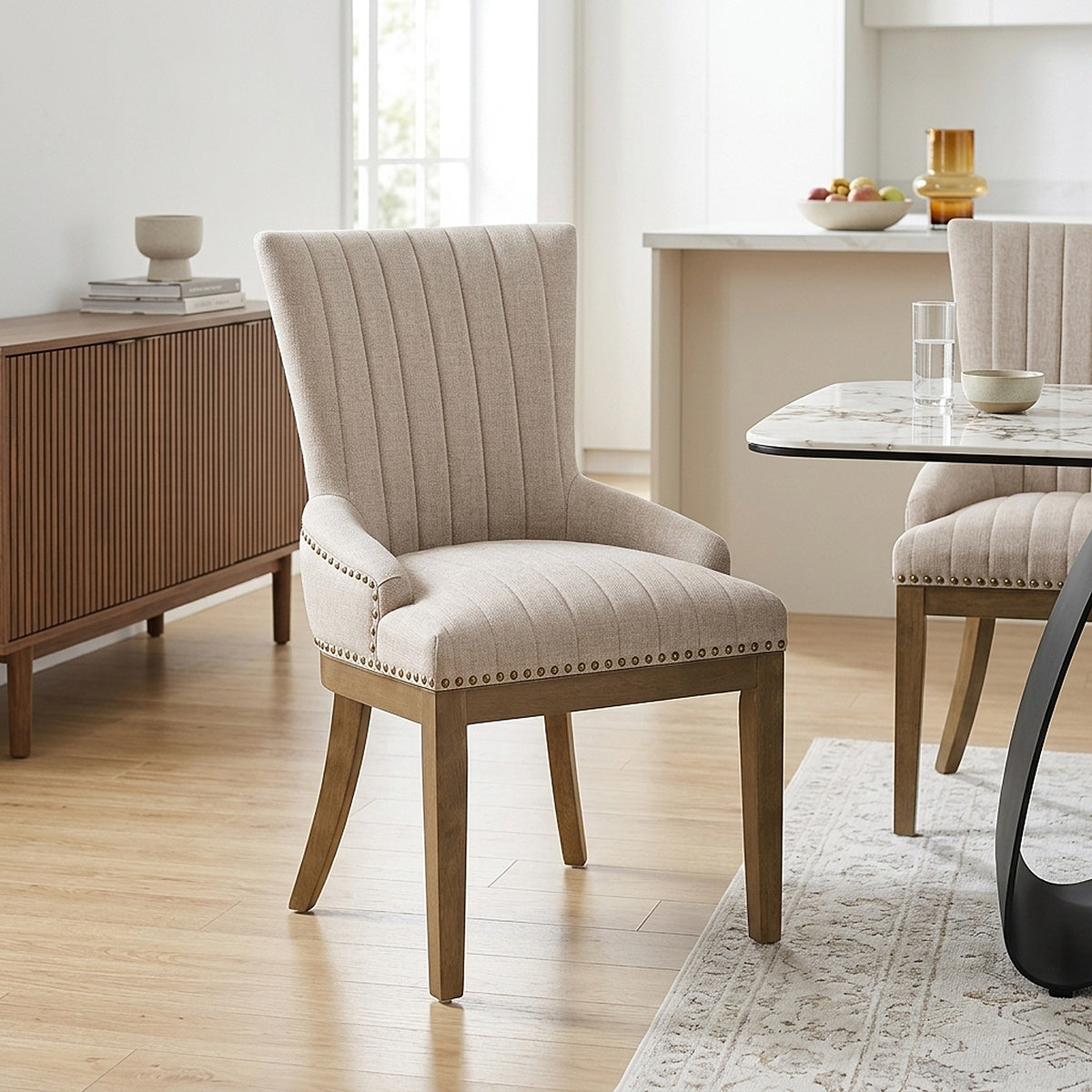 Silla Tela Roble - Chiltern Gris Pardo