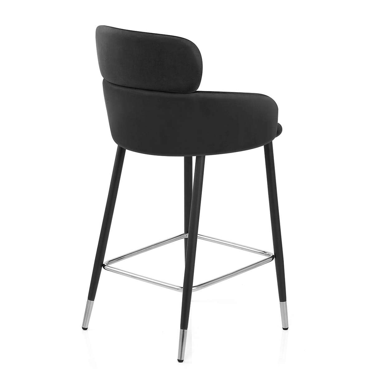 Taburete Terciopelo - Chloe Negro