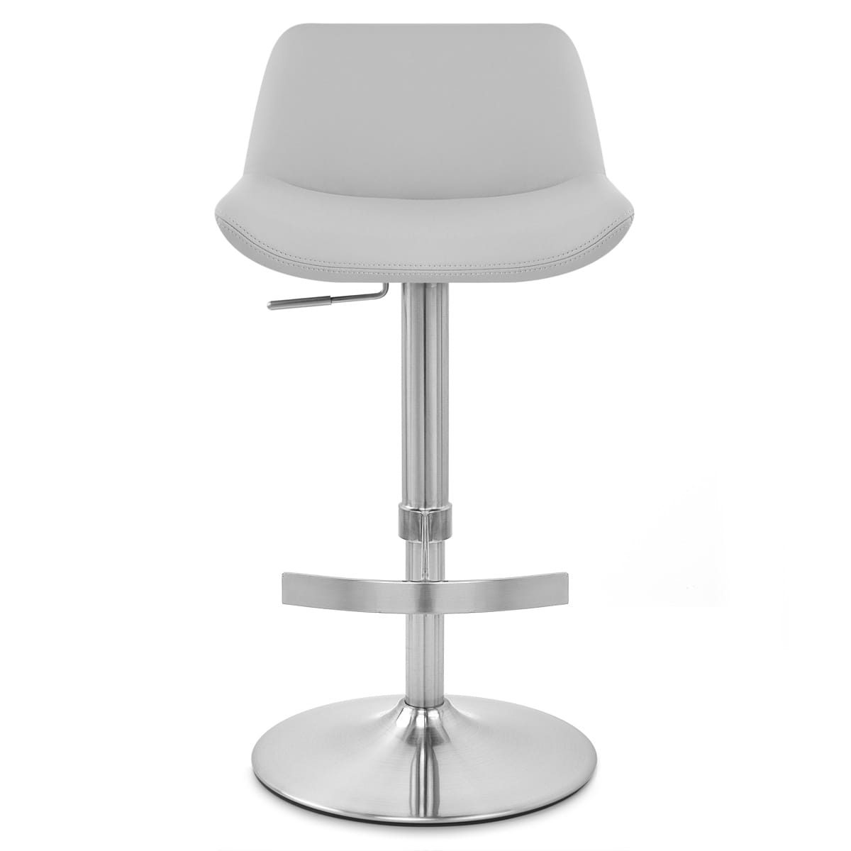 Taburete Polipiel Satinado - Christiana Gris