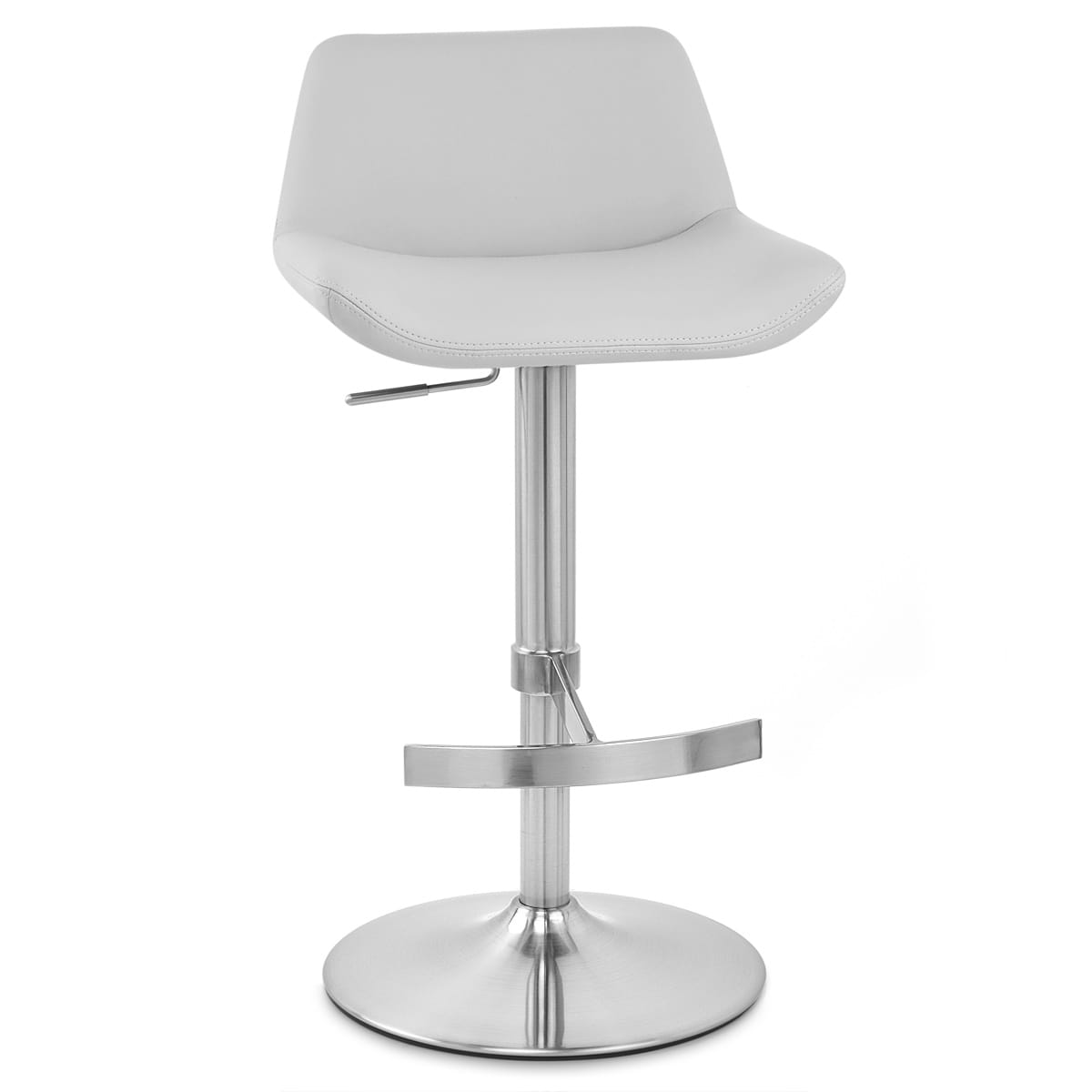 Taburete Polipiel Satinado - Christiana Gris