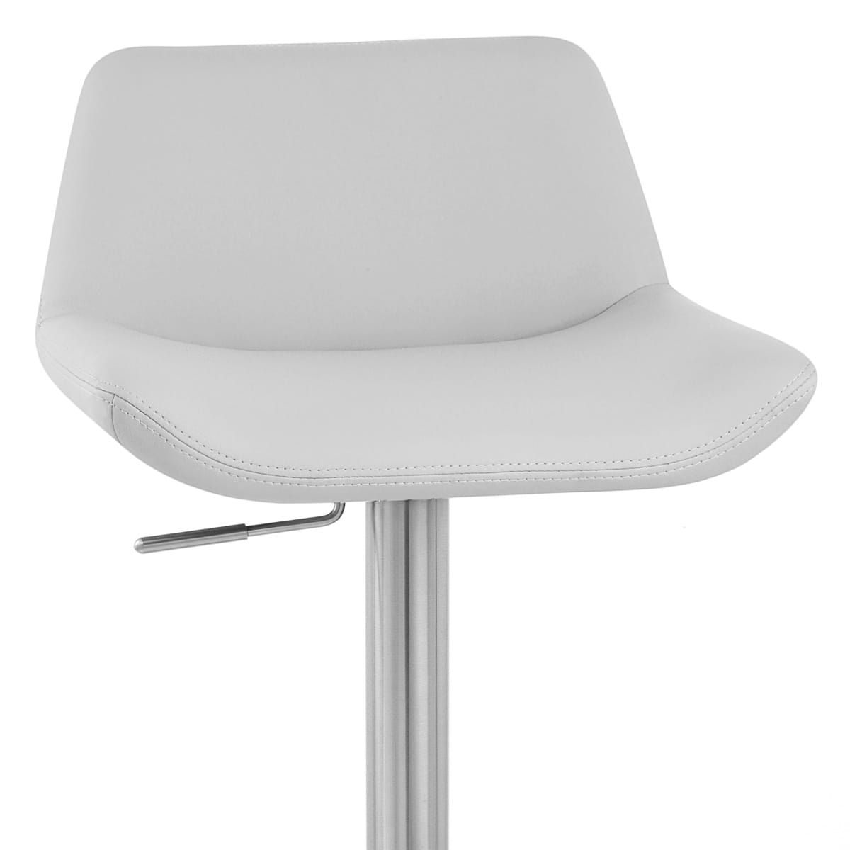 Taburete Polipiel Satinado - Christiana Gris