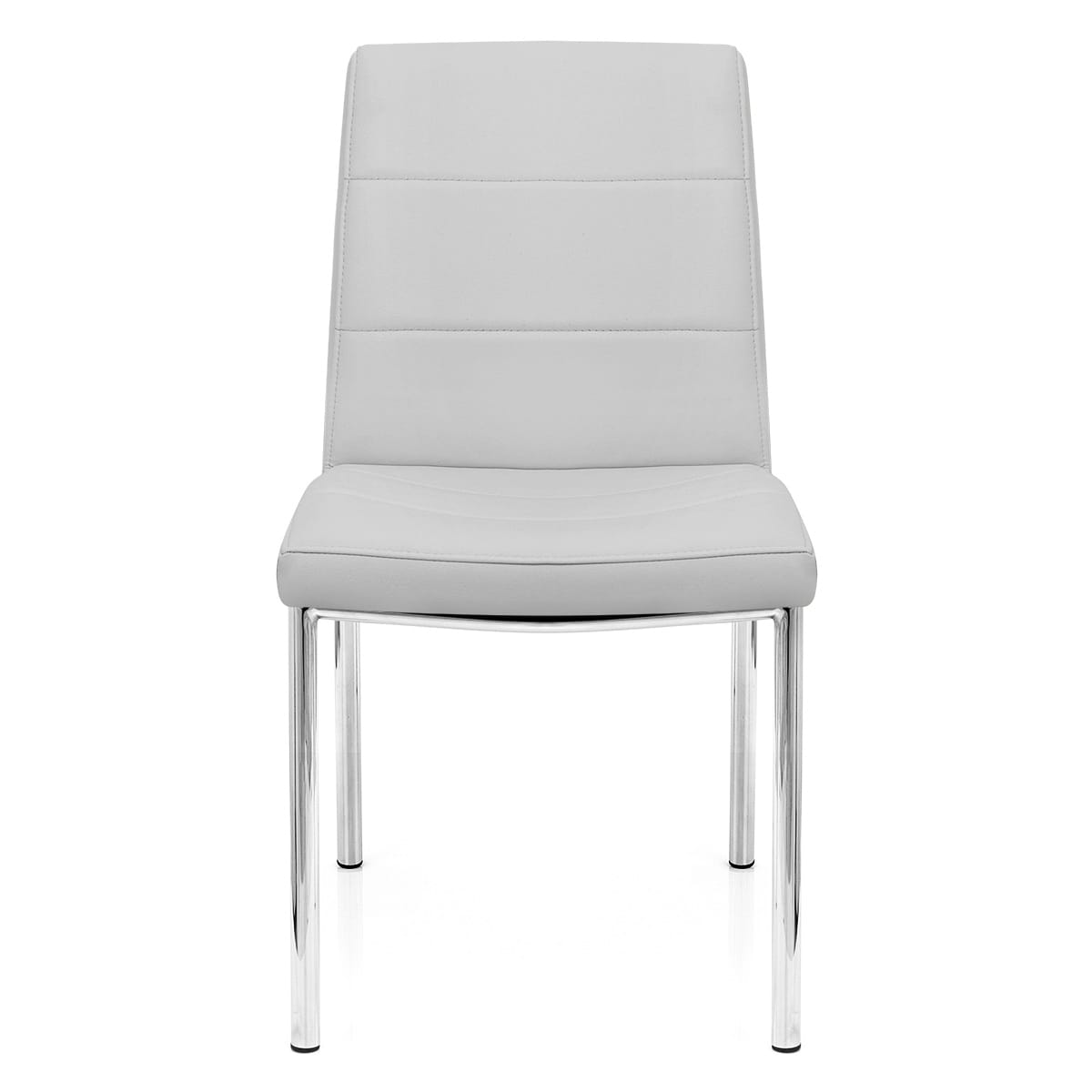 Silla Polipiel Cromo - Desayuno Gris