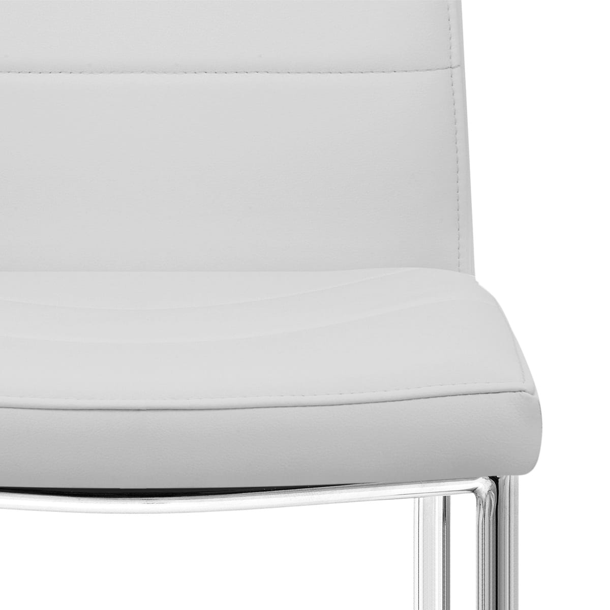 Silla Polipiel Cromo - Desayuno Gris