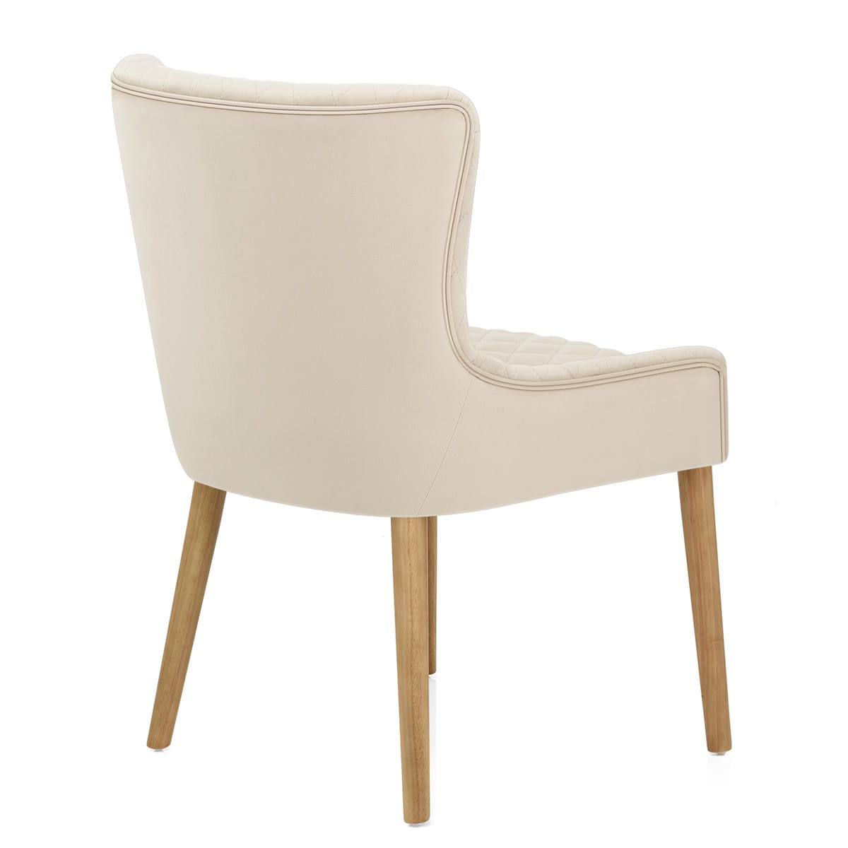 Silla Terciopelo Madera - City Crema