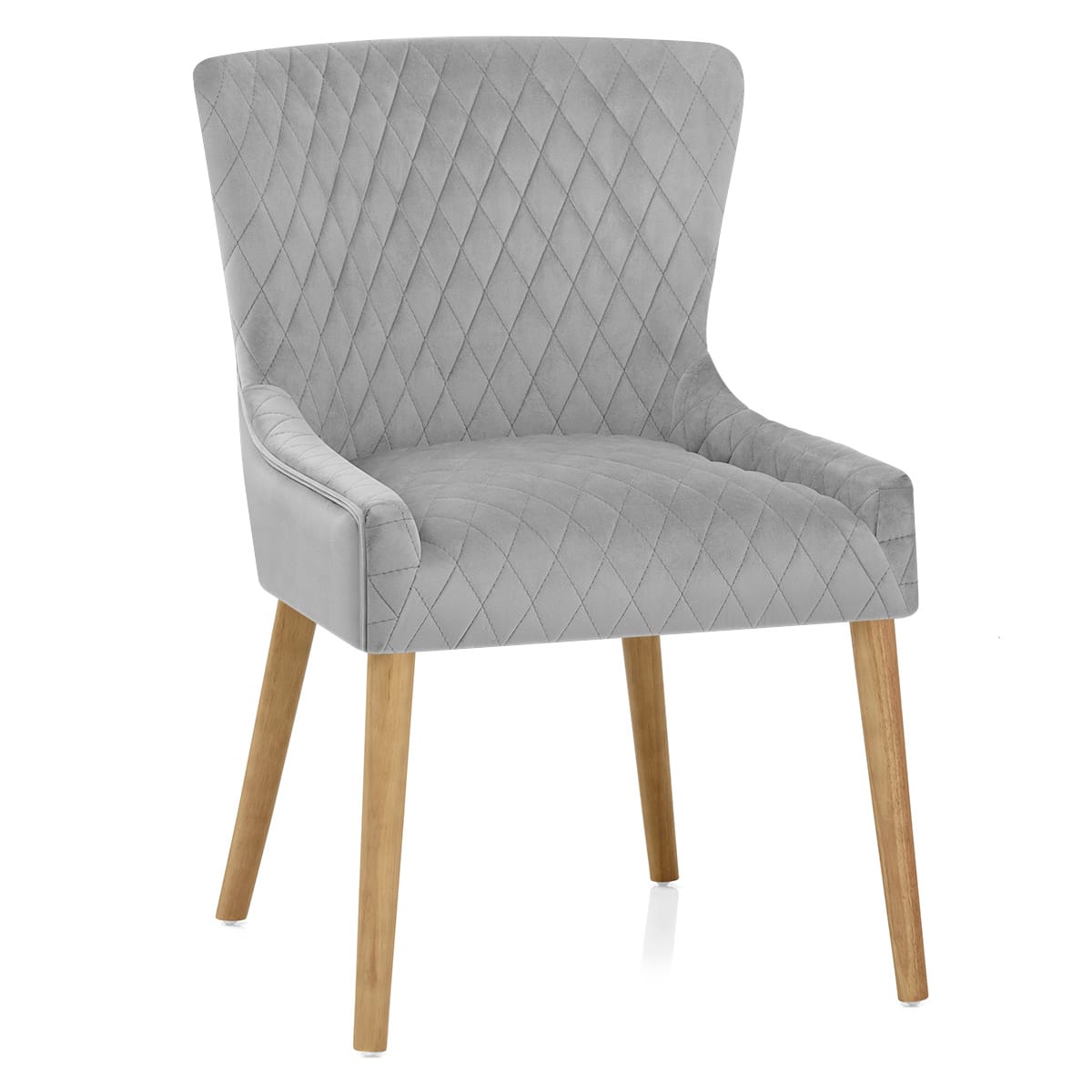 Silla Terciopelo Madera - City Gris