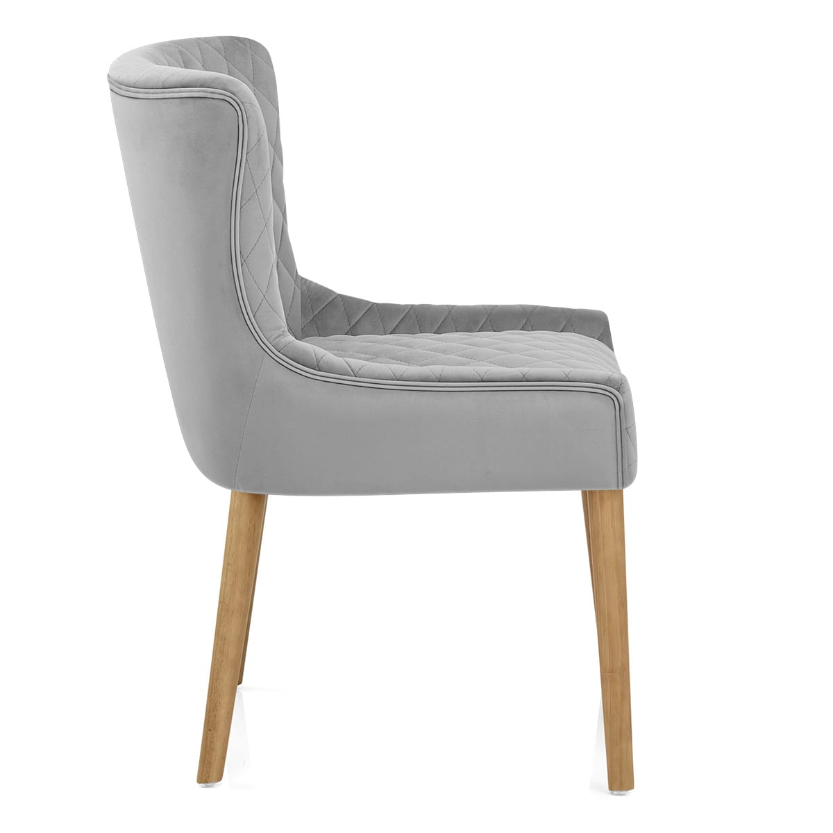 Silla Terciopelo Madera - City Gris