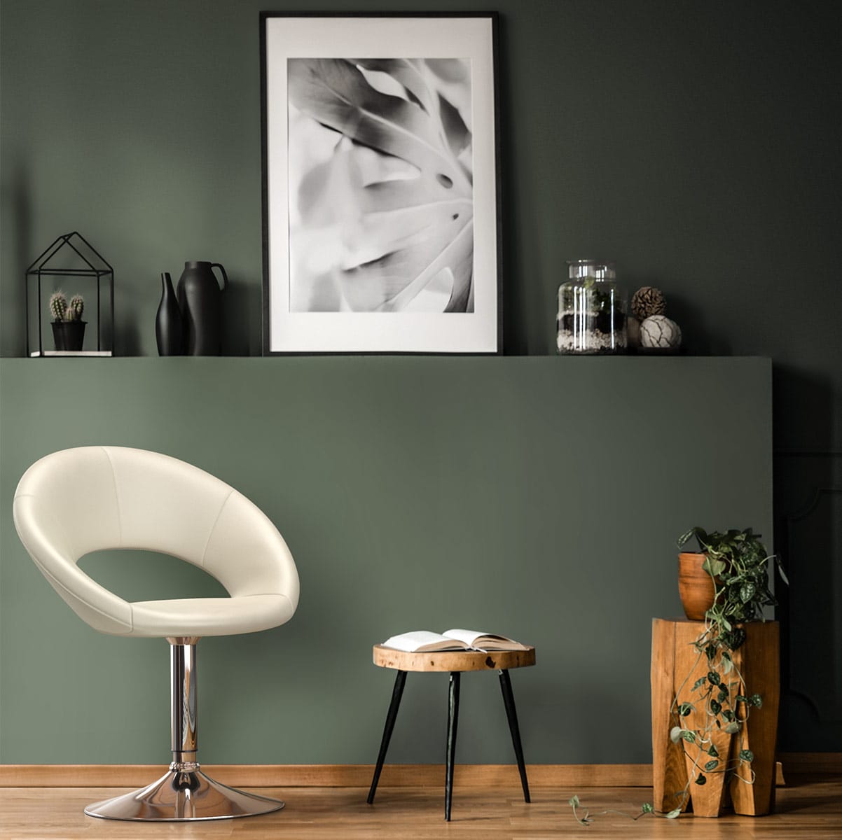 Silla Polipiel Cromo - Clementina Crema