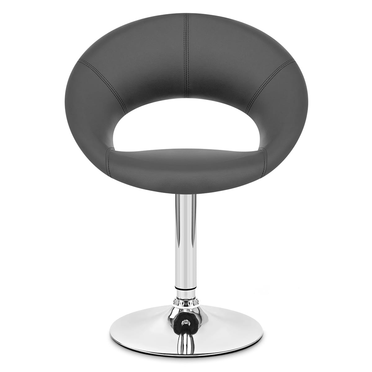 Silla Polipiel Cromo - Clementina Gris