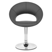 Silla Polipiel Cromo - Clementina Gris