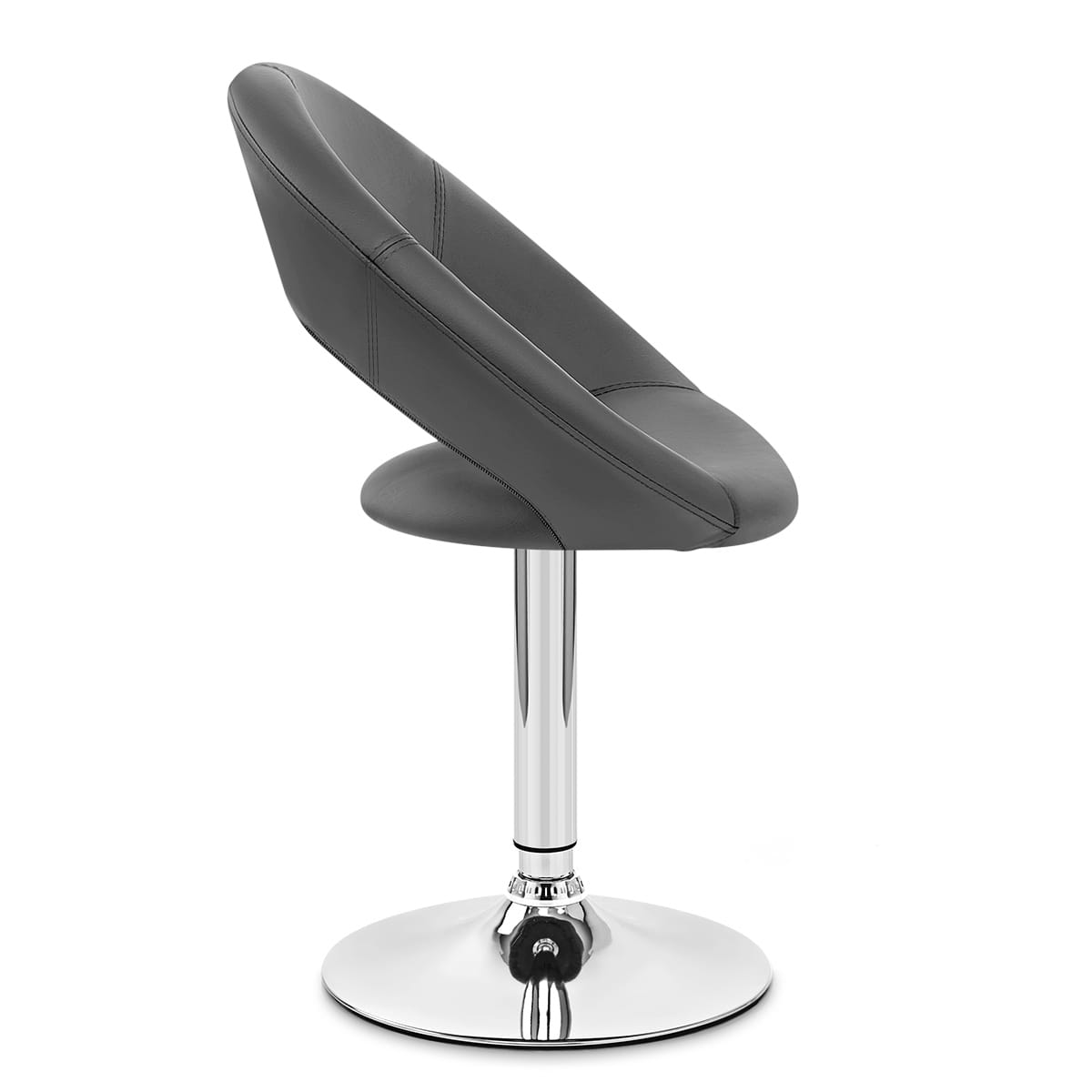 Silla Polipiel Cromo - Clementina Gris