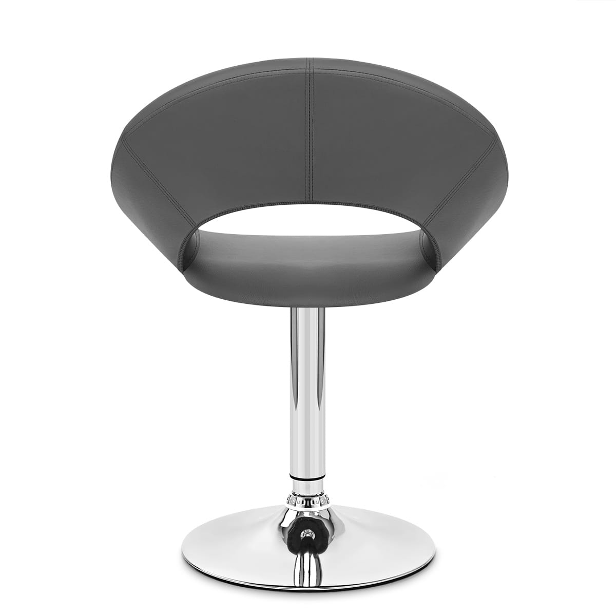 Silla Polipiel Cromo - Clementina Gris