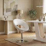 Silla Polipiel Cromo - Clementina Blanco