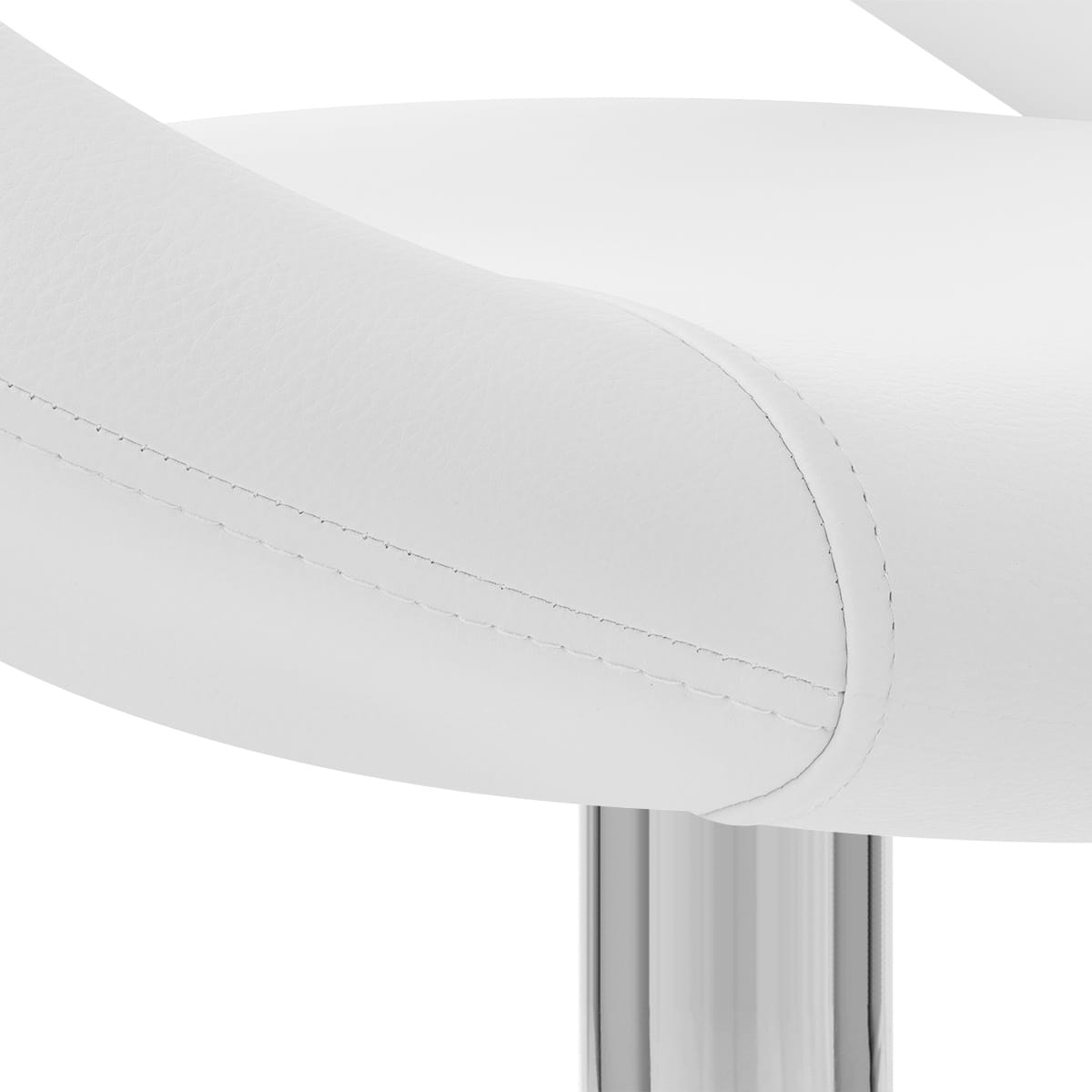 Silla Polipiel Cromo - Clementina Blanco