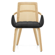 Silla Tela Madera - Cleveland Negro