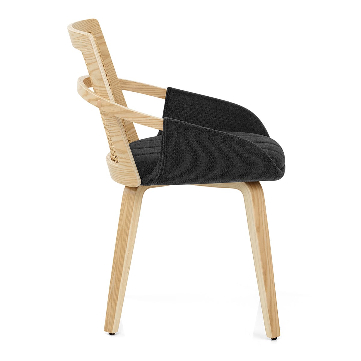 Silla Tela Madera - Cleveland Negro