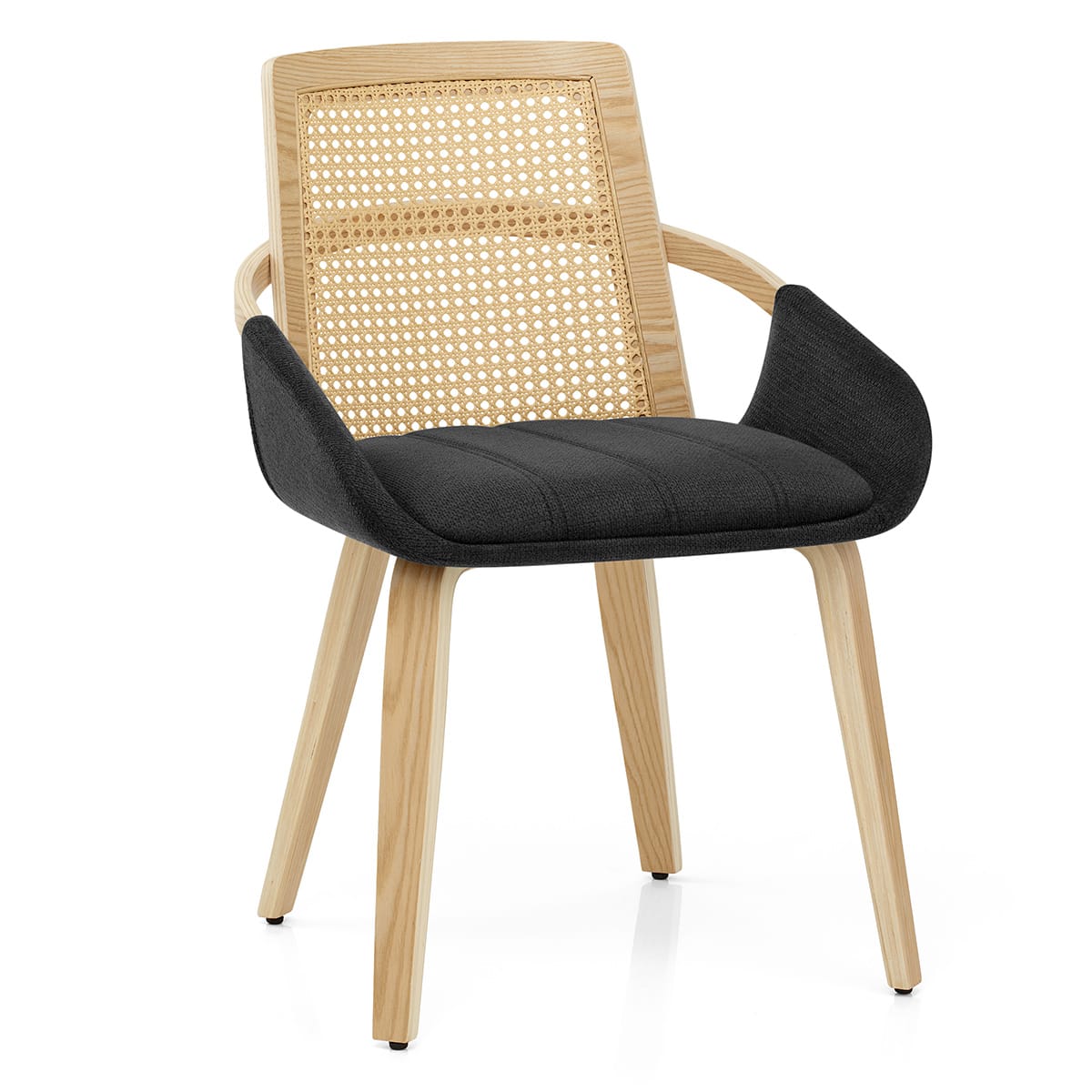 Silla Tela Madera - Cleveland Negro