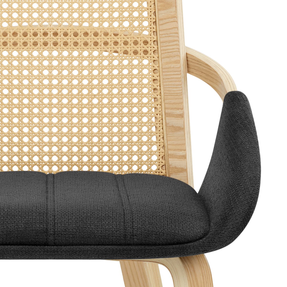 Silla Tela Madera - Cleveland Negro